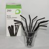 6mm Black Flexible Straws Qty 250 - Image 2